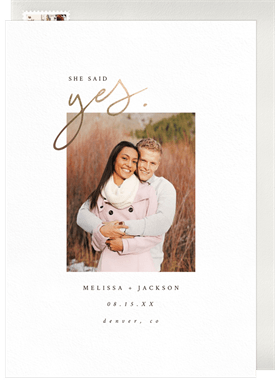 'Emphasized' Wedding Save the Date