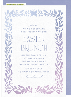 'Bluebell Garden' Easter Invitation