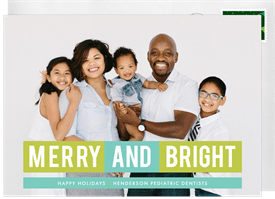 'Bright and Bold' Business Holiday Greetings Card