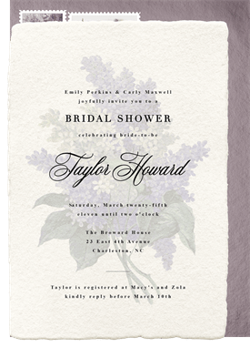 'Vintage Garden Flower' Bridal Shower Invitation