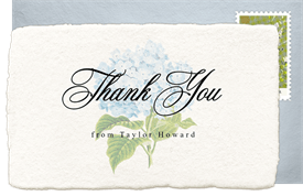 'Vintage Garden Flower' Bridal Shower Thank You Note