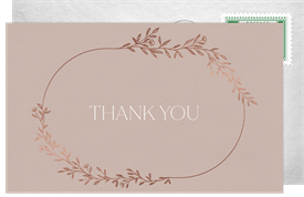 'Intricate Vine' Wedding Thank You Note