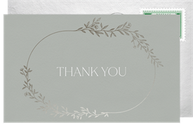 'Intricate Vine' Wedding Thank You Note