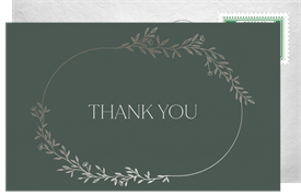 'Intricate Vine' Wedding Thank You Note