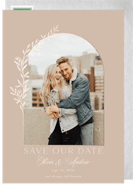 'Intricate Vine' Wedding Save the Date