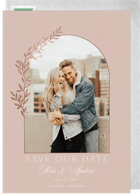 'Intricate Vine' Wedding Save the Date