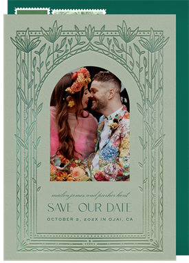 'Tropical Boho' Wedding Save the Date