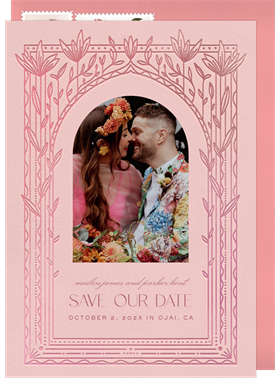 'Tropical Boho' Wedding Save the Date