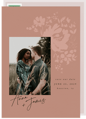 'Rustic Florals' Wedding Save the Date