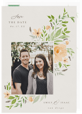 'Blooming Frame' Wedding Save the Date
