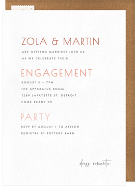 'All In The Details' Party Invitation