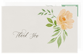 'Blooming Frame' Wedding Thank You Note