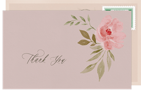 'Blooming Frame' Wedding Thank You Note