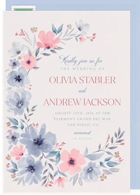 'Sweet Blooms' Wedding Invitation