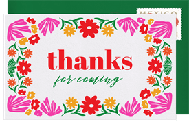 'Festive Florals' Cinco de Mayo Thank You Note