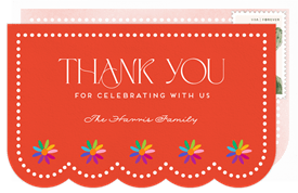 'Otomi Flowers' Cinco de Mayo Thank You Note