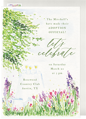 'Lush Garden' Party Invitation