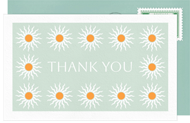 'Summer Suns' Entertaining Thank You Note
