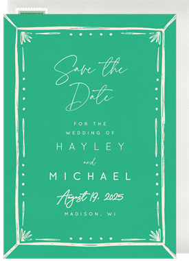 'Vivid Whimsy' Wedding Save the Date