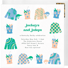 'Jockeys and Juleps' Entertaining Invitation
