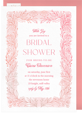 'Dainty Buds' Bridal Shower Invitation