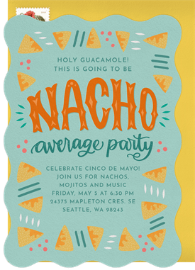 'Nacho Average Party' Cinco de Mayo Invitation