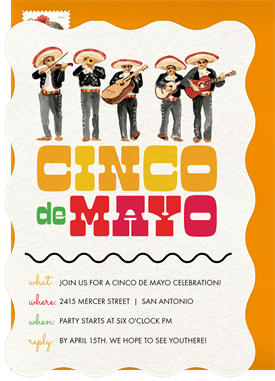 'Mariachi Band' Cinco de Mayo Invitation