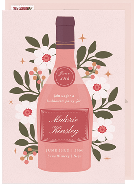 'Summer Wine' Bachelorette Party Invitation