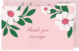 'Summer Wine' Bridal Shower Thank You Note