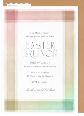 'Ombre Frame' Easter Invitation