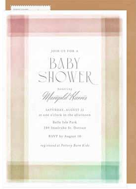 'Ombre Frame' Baby Shower Invitation