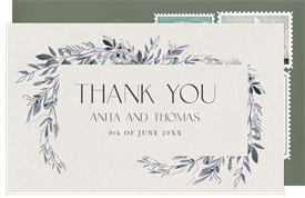 'Boho Frame' Wedding Thank You Note