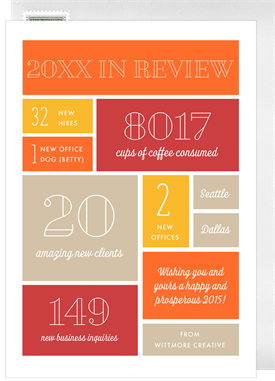 'Quick Review' Business Holiday Greetings Card