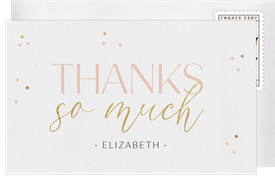 'Oh Baby Confetti' Baby Shower Thank You Note