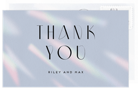 'In Rainbows' Wedding Thank You Note
