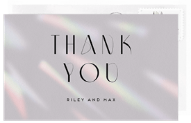 'In Rainbows' Wedding Thank You Note