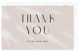 'In Rainbows' Wedding Thank You Note