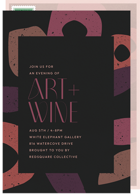 'Artsy Abstracts' Business Invitation