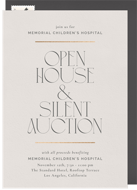 'Timeless Accents' Open House Invitation