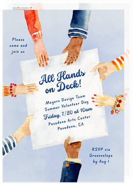'All Hands on Deck' Business Invitation
