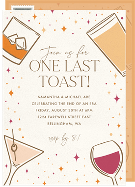 'Get Happy' Going Away Party Invitation