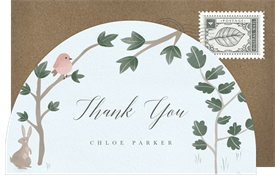 'Wildwood Whimsy' Baby Shower Thank You Note