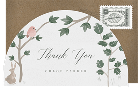 'Wildwood Whimsy' Baby Shower Thank You Note