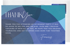 'Abstract Kaleidoscope' Retirement Thank You Note