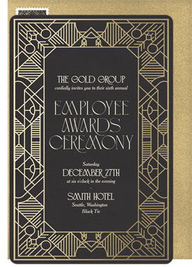 'Modern Royale' Awards Ceremony Invitation