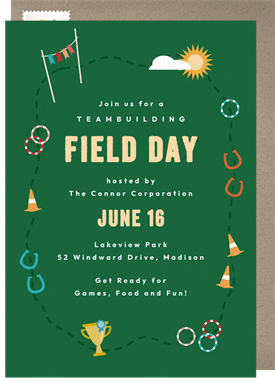 'Field Day' Business Invitation