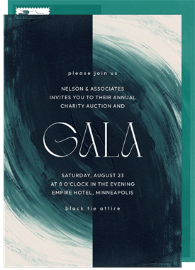 'Seamless Symmetry' Gala Invitation