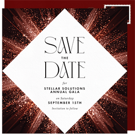 'Shimmering Deco Diamond' Gala Save the Date