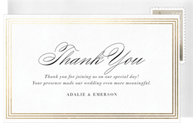 'Timeless Border' Gala Thank You Note