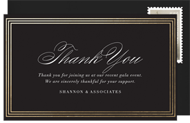 'Timeless Border' Gala Thank You Note